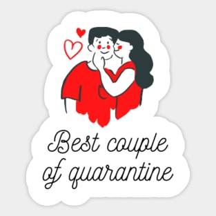 Best Couple of Quarantine Sticker